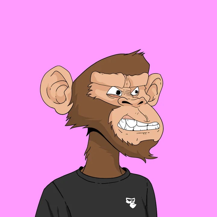 Angry Ape showing its teeth